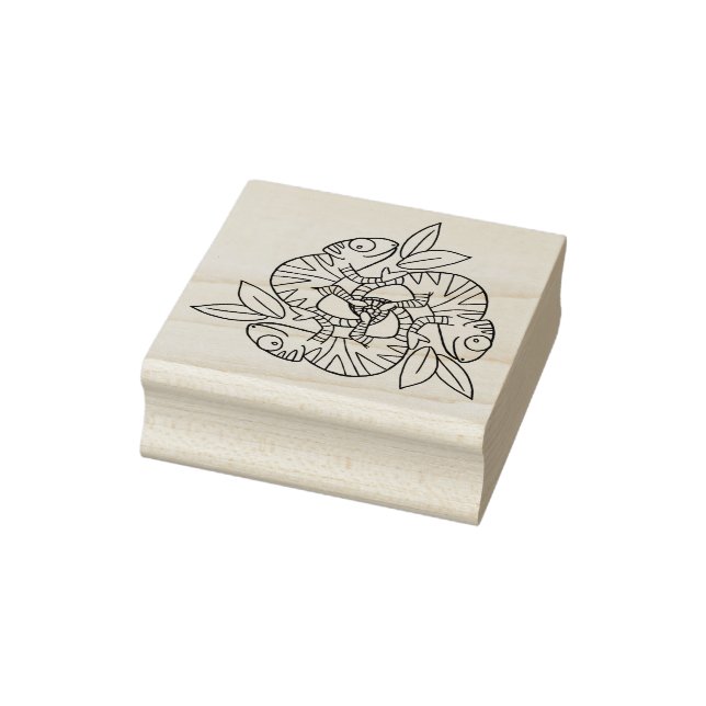 Chameleon Swirl Rubber Stamp (Stamp)