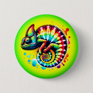 Chameleon Tie-Dye 6 Cm Round Badge
