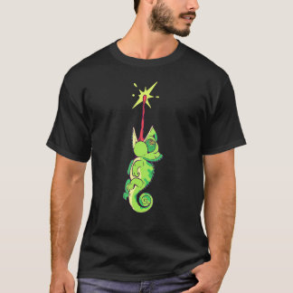Chameleon Tongue Out Splat And Hang T-Shirt