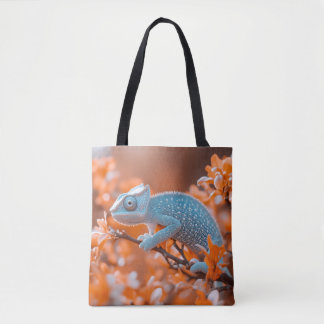 Chameleon Wild Animal Portrait Natural Environment Tote Bag