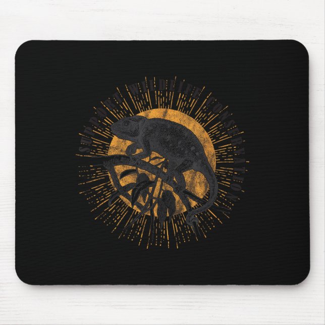 Chameleon Wildlife Conservation Animal Reptile Lov Mouse Mat (Front)