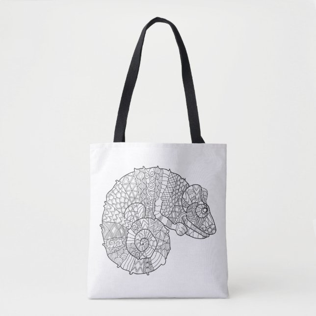 Chameleon Zendoodle 2 Tote Bag (Front)