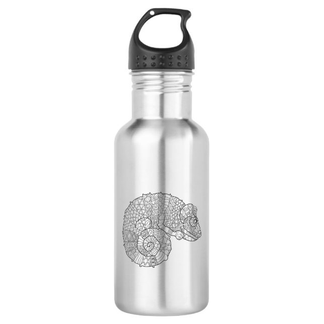 Chameleon Zendoodle 710 Ml Water Bottle (Front)