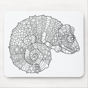 Chameleon Zendoodle Mouse Mat