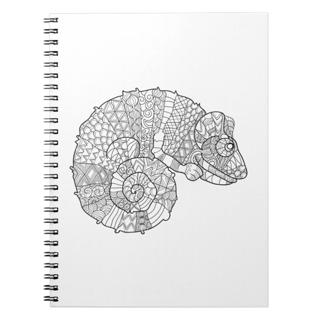 Chameleon Zendoodle Notebook (Front)