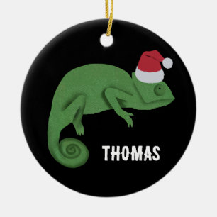 Chameleons Colourful Reptile Lizards Kids Christma Ceramic Tree Decoration
