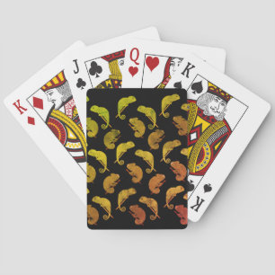 Chameleons Lizards Playing Cards