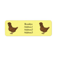 Chamois polish chicken cartoon illustration