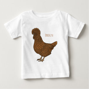 Chamois polish chicken cartoon illustration baby T-Shirt