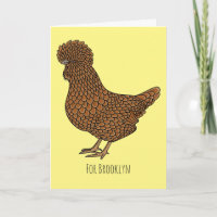 Chamois polish chicken cartoon illustration