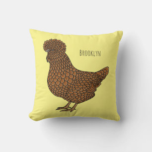 Chamois polish chicken cartoon illustration cushion