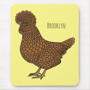 Chamois polish chicken cartoon illustration  mouse mat