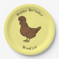 Chamois polish chicken cartoon illustration 