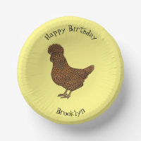 Chamois polish chicken cartoon illustration