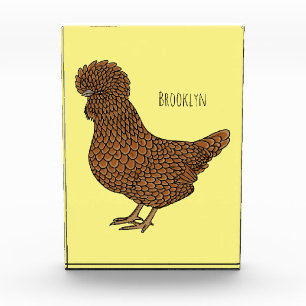 Chamois polish chicken cartoon illustration photo block