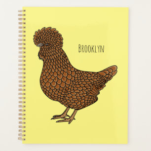 Chamois polish chicken cartoon illustration planner