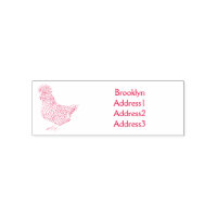 Chamois polish chicken cartoon illustration