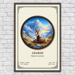 Chamois Zoology Series Poster