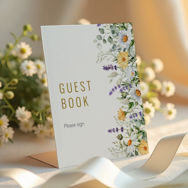 Chamomile & Eucalyptus Shower Guest Book Sign (Creator Uploaded)