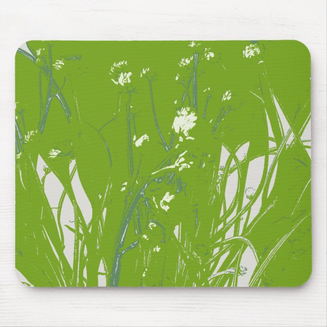 chamomile field green mouse mat (Front)
