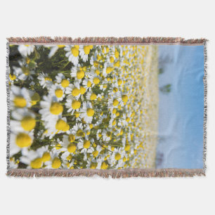 Chamomile Field, Hungary Throw Blanket