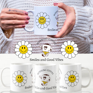 Chamomile Flower Funny Cute Trendy Morning Coffee Mug