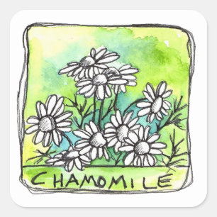 Chamomile Herb Tea Medicinal Plants Product Label