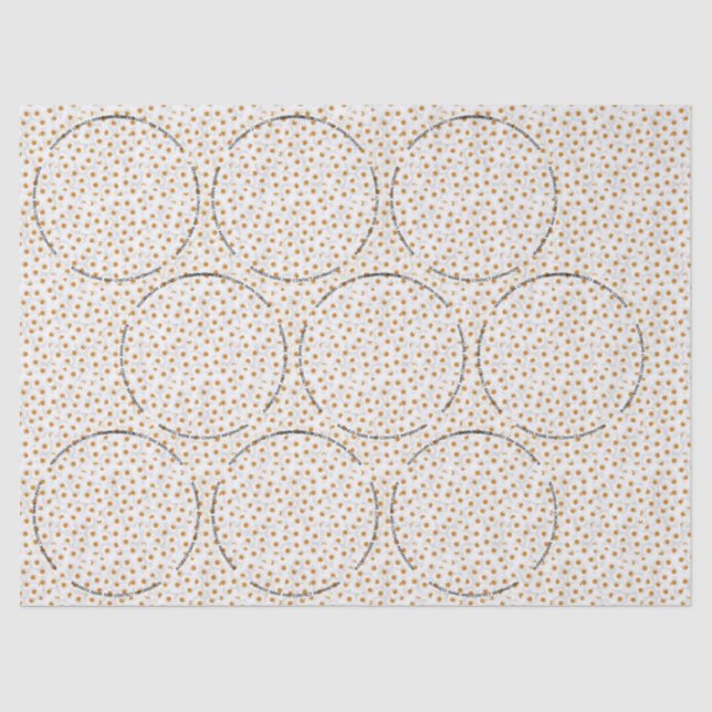 Chamomile Mason Jar Lid Label Tissue Paper (Front)