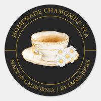 Chamomile Tea Modern label