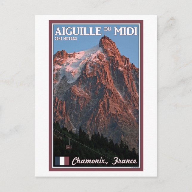 Chamonix - Aiguille du Midi Postcard (Front)