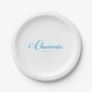 CHAMONIX Apres-Ski Paper Plate