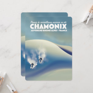 Chamonix - Auvergne-Rhône-Alpes France ski poster