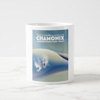 Chamonix - Auvergne-Rhône-Alpes France ski poster Large Coffee Mug