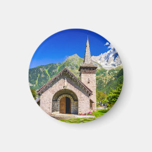 Chamonix church magnet