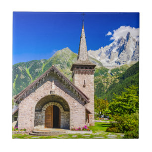 Chamonix church tile