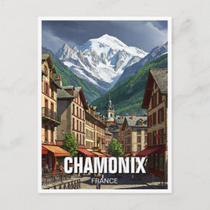 Chamonix France Mont Blanc Postcard