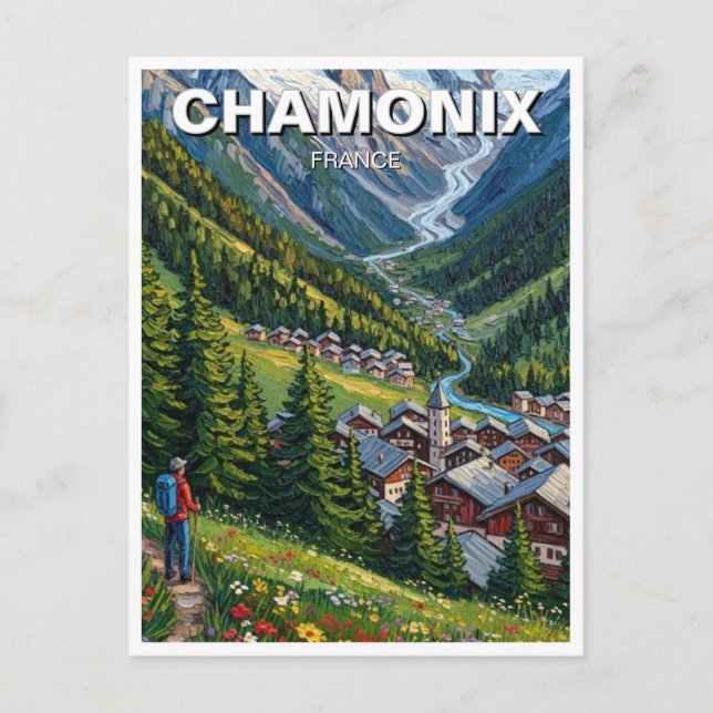 Chamonix France Mont Blanc Postcard (Front)