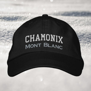 Chamonix France Mont Blanc ski winter vacation Embroidered Hat