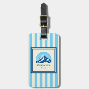 Chamonix France mountain Luggage Tag
