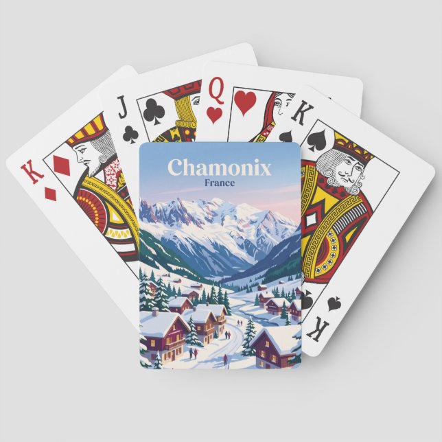 Chamonix France Playing Cards (Back)