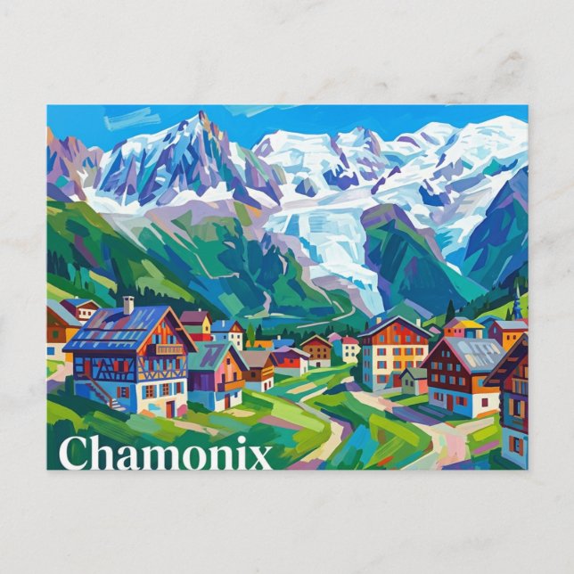 Chamonix France Postcard (Front)