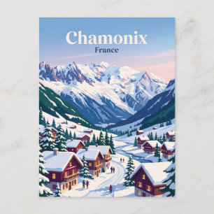 Chamonix France Postcard