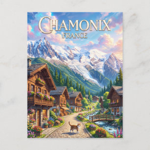 Chamonix France Postcard