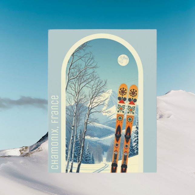 Chamonix France ski Postcard (Creator Uploaded)
