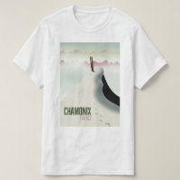 Chamonix France ski travel poster