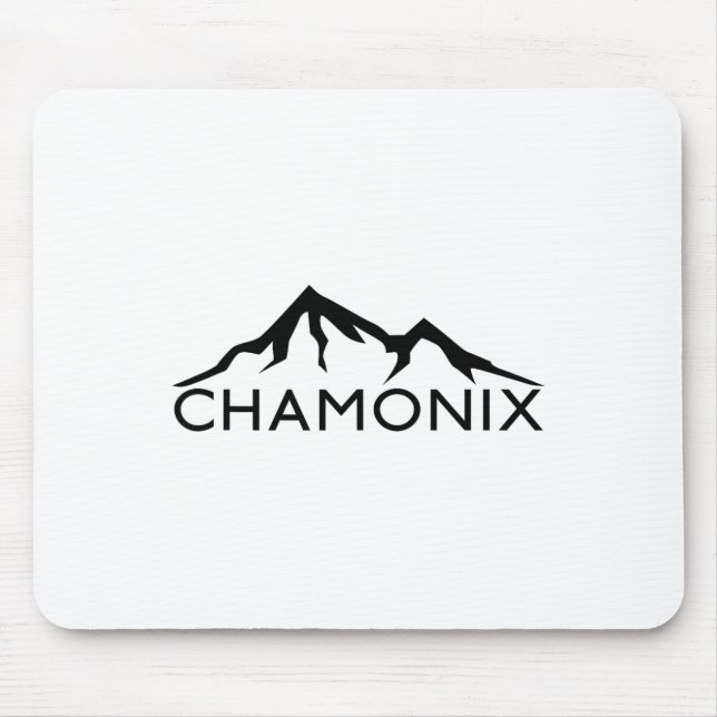 Chamonix France Skiing  Mouse Mat (Front)