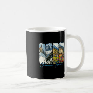 Chamonix France Traveling Trip Brushstroke Souveni Coffee Mug