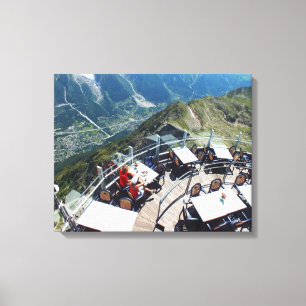 Chamonix in the valley, French Alps Canvas Print