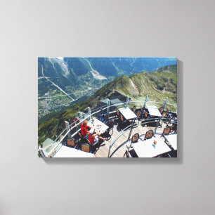 Chamonix in the valley, French Alps Canvas Print