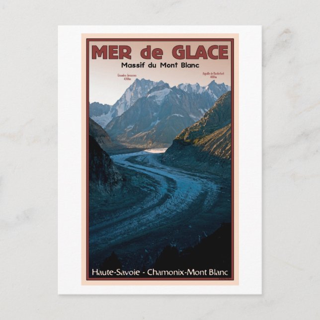 Chamonix - Mer de Glace Postcard (Front)